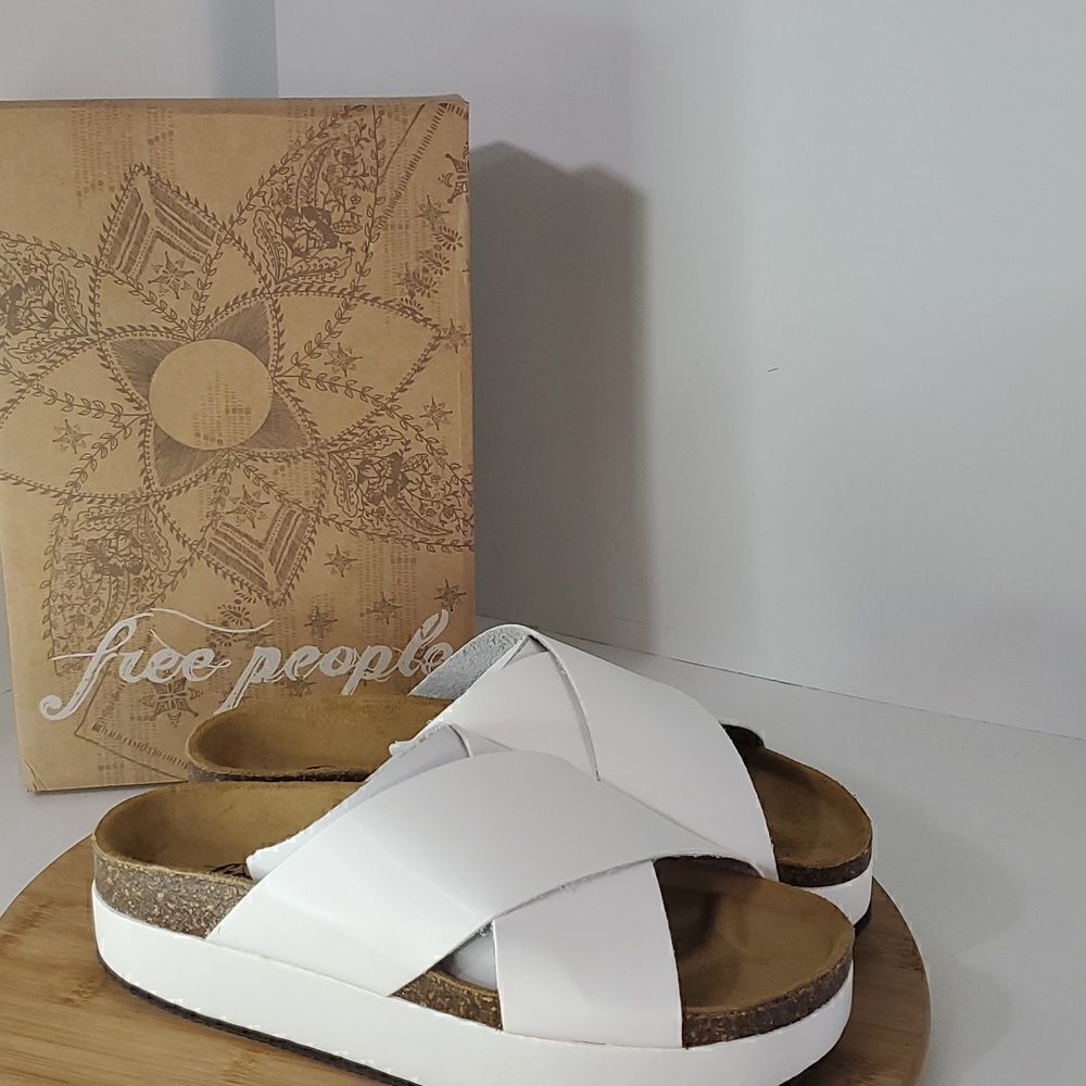 NIB Free People Sidelines Flatform Sandals Made in Spain Women's Size EU 41